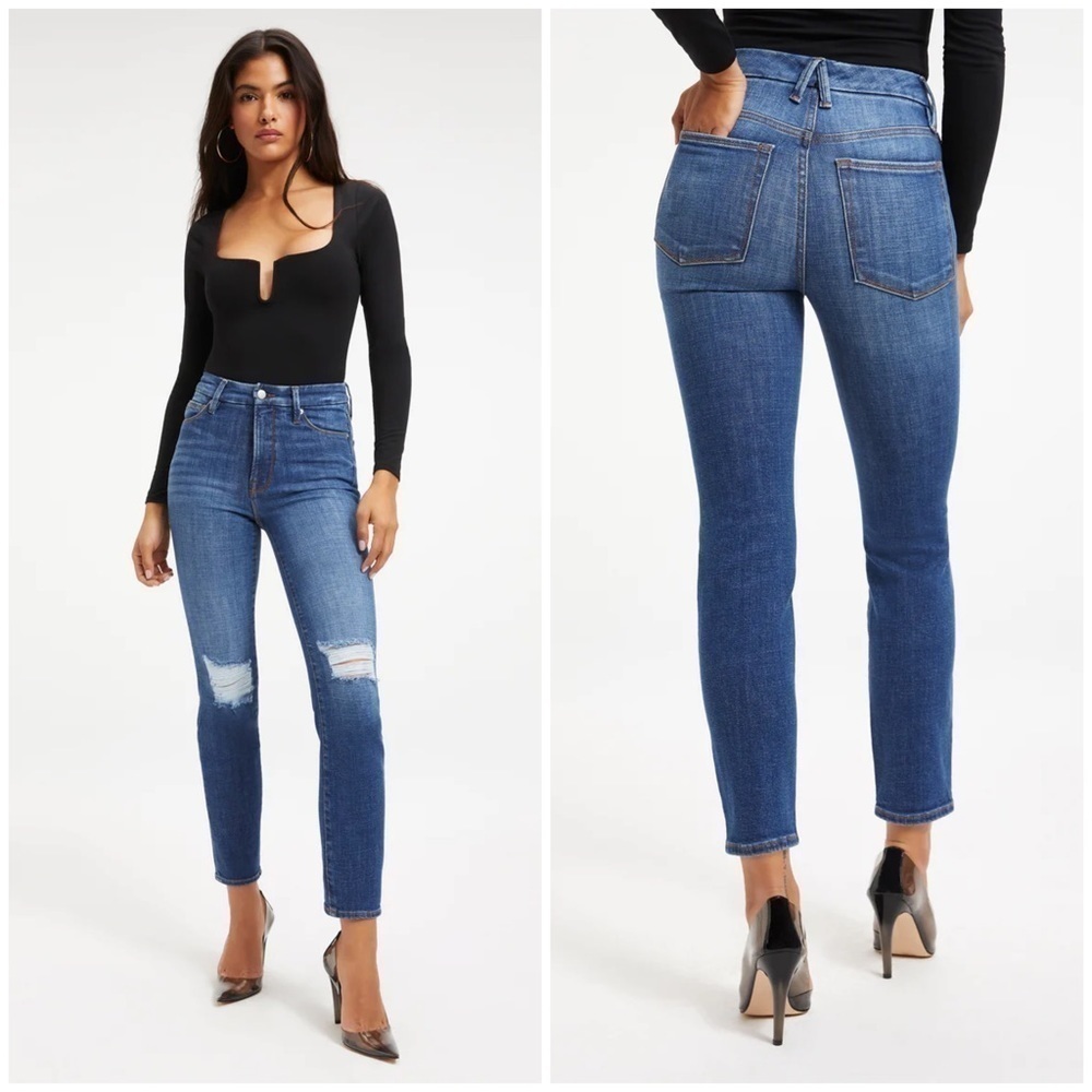 Good American GOOD CLASSIC 28" INSEAM Jeans 24